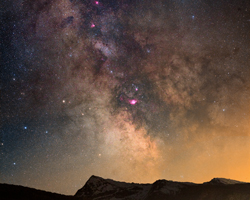 Milky Way Over the Alps
