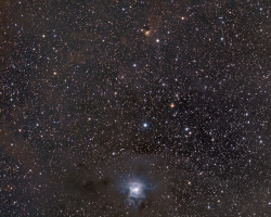 NGC 7023 and SH2-136