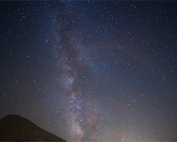 Starry nights in August on the Alps