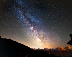 Milky Way over the Alps